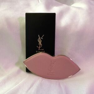 YSL Beaute Pink Gold Lip Pocket Mirror Limited Edition Yves Saint Laurent NEW